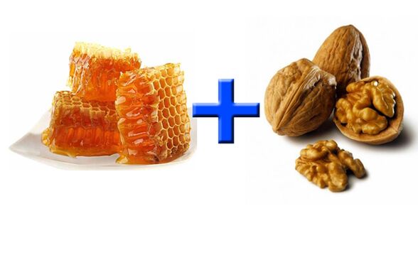 Il miele e le noci sono alimenti sani che stimolano la potenza maschile